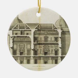 Ornamento De Cerâmica Houghton Salão: secção transversal do Salão e
