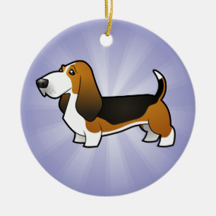 Ornamento De Cerâmica Hound de Basset