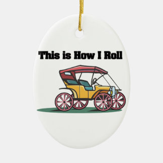 Ornamento De Cerâmica How I Roll (Antigo Comprador/Carro)