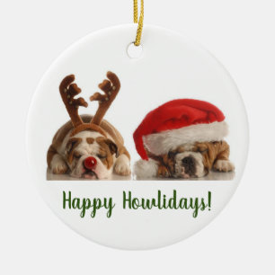 Ornamento De Cerâmica Howlidayz feliz