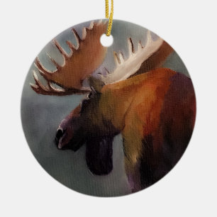 Ornamento De Cerâmica Hudson os alces