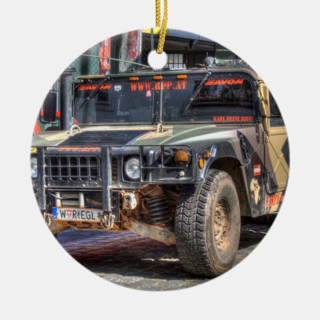 Ornamento De Cerâmica Hummer H1 (Frente)