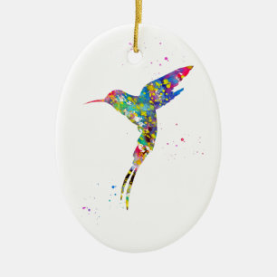 Ornamento De Cerâmica Hummingbird