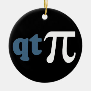 Ornamento De Cerâmica Humor da matemática - T bonito Pi