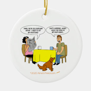 Ornamento De Cerâmica Humor de desenho Compro de desenho de madeira Turn