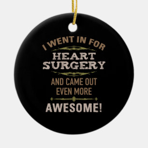 Ornamento De Cerâmica Humor de Recuperação de Cirurgia Cardíaca