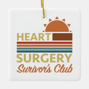 Ornamento De Cerâmica Humor de Recuperação de Cirurgia Cardíaca