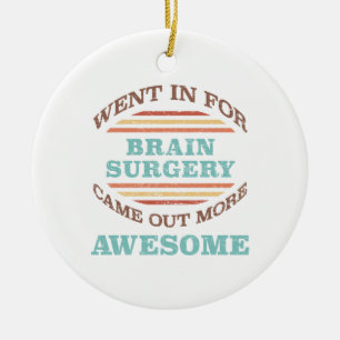 Ornamento De Cerâmica Humor de Recuperação de Cirurgia Cerebral
