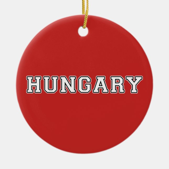 Ornamento De Cerâmica Hungria (Frente)