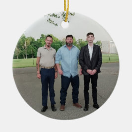 Ornamento De Cerâmica Huntley Men , 2 gerações