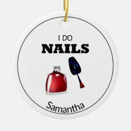 Ornamento De Cerâmica I Do Unhas(Nail Technician)