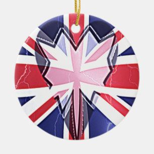 Ornamento De Cerâmica "I Love UK" Art Impressão