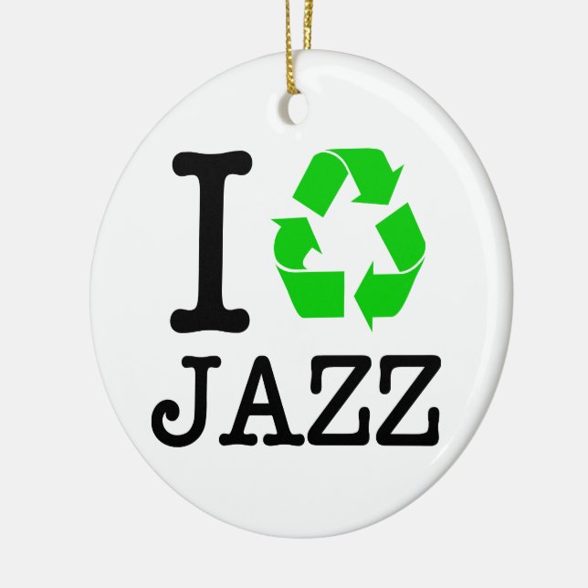 Ornamento De Cerâmica I Reciclar Jazz (Esquerda)