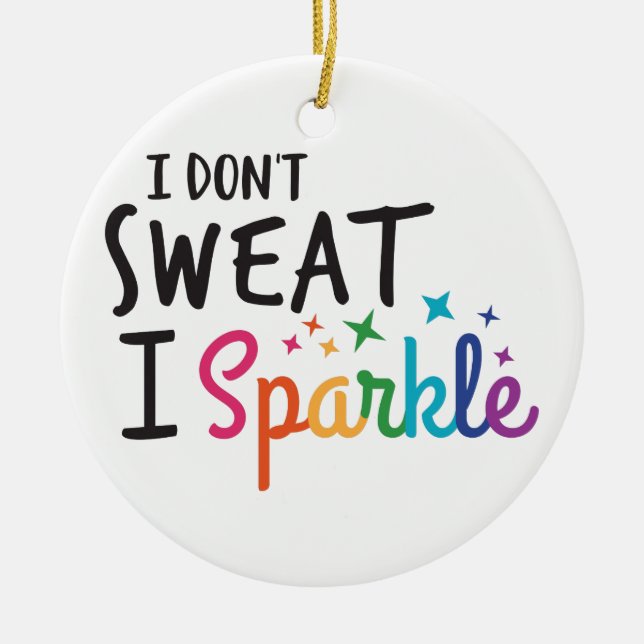 Ornamento De Cerâmica I Sparkle (Frente)