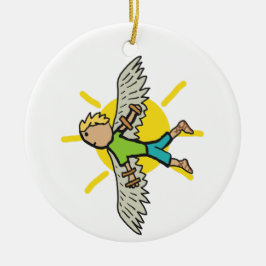 Ornamento De Cerâmica Ícaro