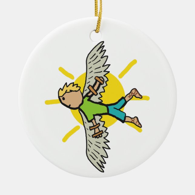 Ornamento De Cerâmica Ícaro (Frente)