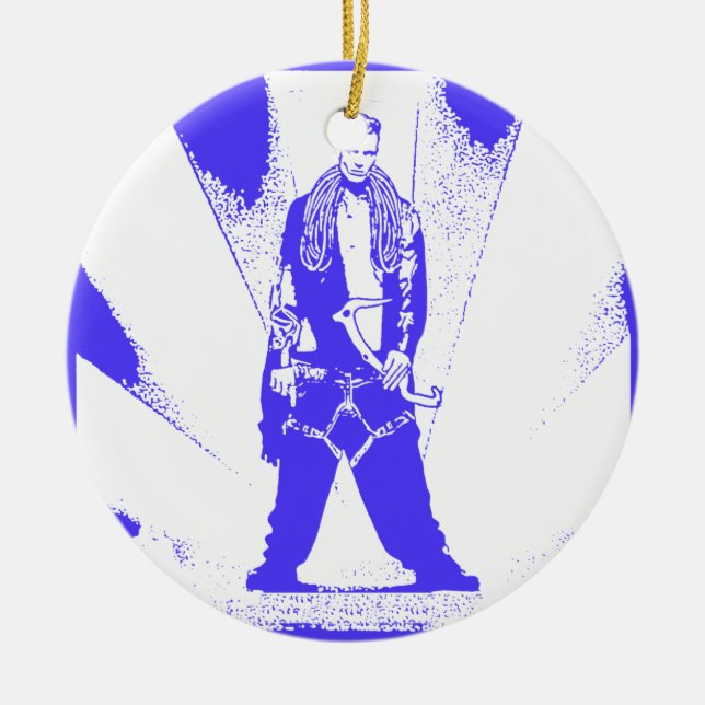 Ornamento De Cerâmica Ice Climb Baby (Frente)