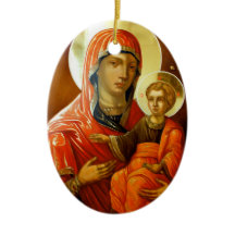 Ícone da Santo Mary com Jesus