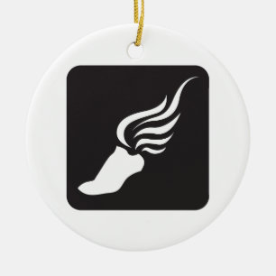 Ornamento De Cerâmica Ícone do atletismo