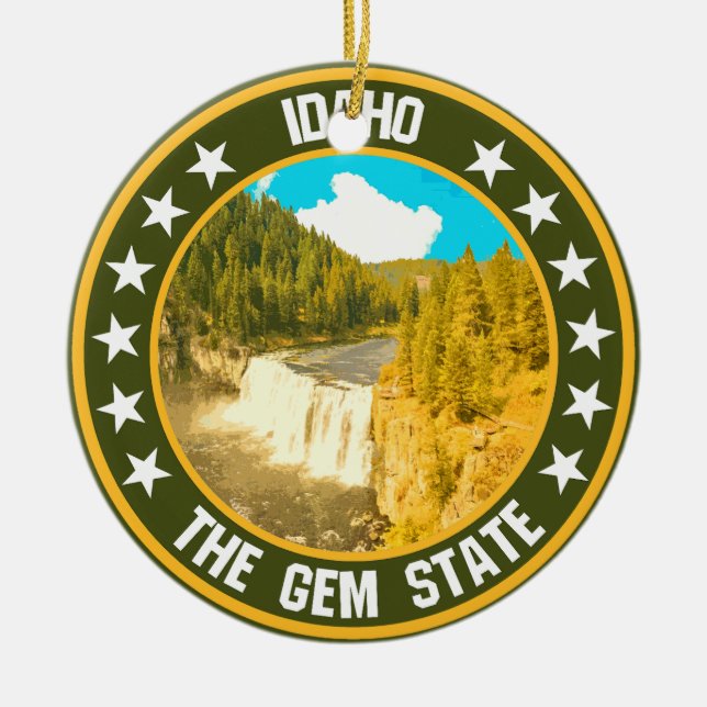 Ornamento De Cerâmica Idaho (Frente)