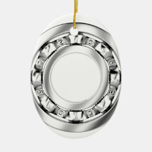 Ornamento De Cerâmica Ideia lateral do rolamento de esferas