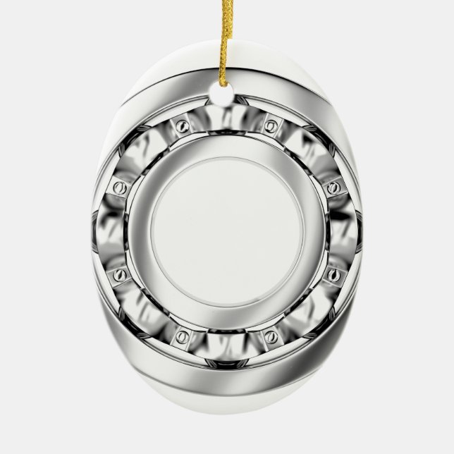 Ornamento De Cerâmica Ideia lateral do rolamento de esferas (Frente)