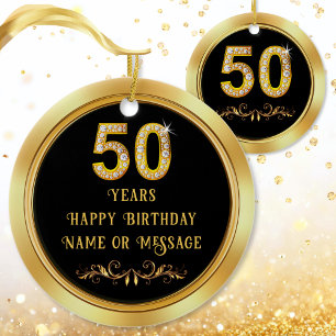 Ornamento De Cerâmica Ideias de Presentes Baratos para 50º Aniversário 5