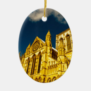 Ornamento De Cerâmica Igreja da cidade de York aumentada