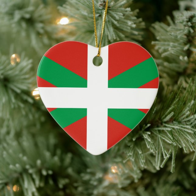 Ornamento De Cerâmica Ikurriña (Árvore)