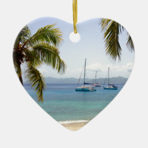Ornamento De Cerâmica Ilha British Virgin Islands do tanoeiro