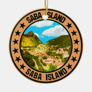 Ornamento De Cerâmica Ilha Saba