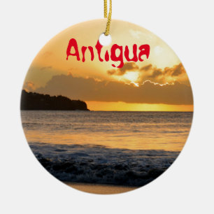 Ornamento De Cerâmica Ilha tropical em Antígua
