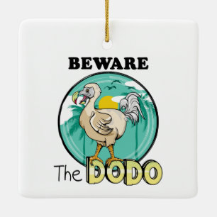 Ornamento De Cerâmica Ilha Tropical Engraçada de dodo