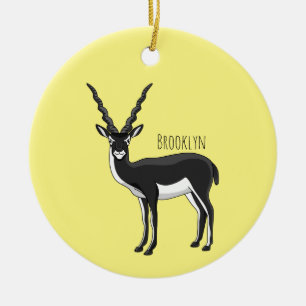 Ornamento De Cerâmica Ilustração de antílope Blackbuck