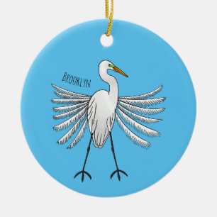 Ornamento De Cerâmica ilustração de desenho animado de aves do excelente