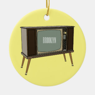 Ornamento De Cerâmica Ilustração de desenho animado de televisão