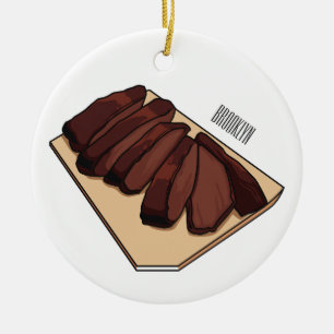 Ornamento De Cerâmica Ilustração de desenho do peito de carne