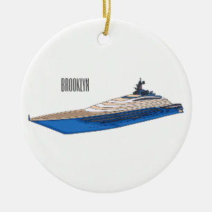 Ornamento De Cerâmica Ilustração de desenho em Yacht