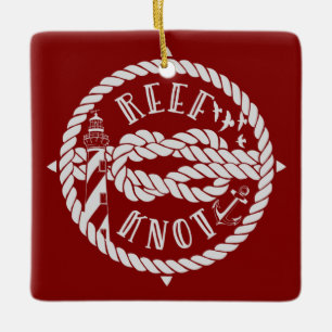 Ornamento De Cerâmica Ilustração de navegação do nó do recife