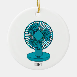 Ornamento De Cerâmica Ilustração do desenho do ventilador