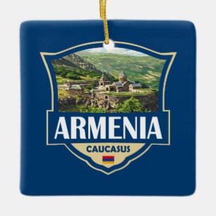 Ornamento De Cerâmica Ilustração Retro Insígnia Armênia
