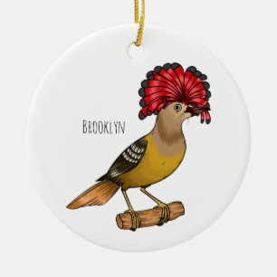 Ornamento De Cerâmica Imagem de desenho animado real de aves apanhadoras