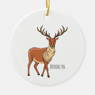 Ornamento De Cerâmica Imagem de desenho de Reindeer