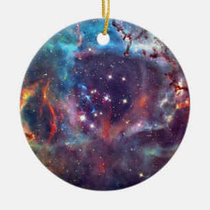 Ornamento De Cerâmica Imagem espacial da Nebulosa da Galáxia.