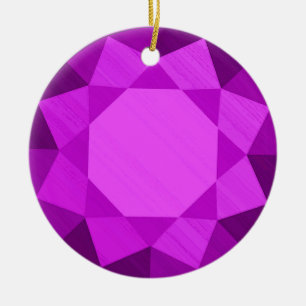 Ornamento De Cerâmica Imagem Gráfica Ametist Gemstone / Jewel