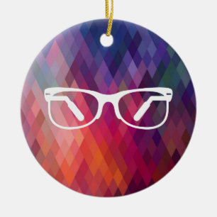 Ornamento De Cerâmica Imagem gráfica das funções dos Eyeglasses