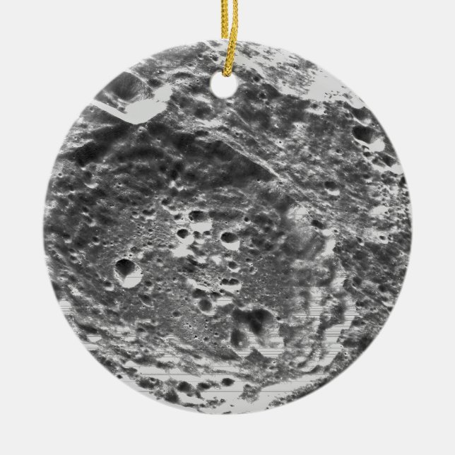 Ornamento De Cerâmica Imagem lunar de Missão Artemis 1 (Frente)