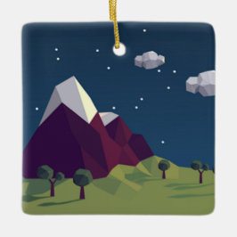 Ornamento De Cerâmica Imagem noturna estelar