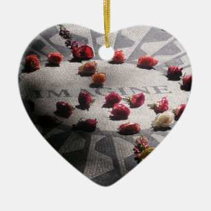 Ornamento De Cerâmica Imagine o Parque Central do Mosaico