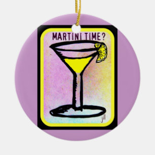 ORNAMENTO DE CERÂMICA IMPRESSÃO DA GOTA DE LIMÃO DO TEMPO DE MARTINI